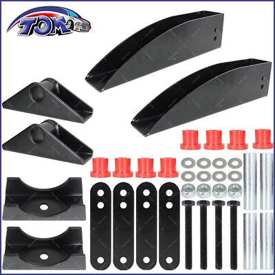 Rear Leaf Spring Relocation Pocket Set For 1955-1957 Chevy Bel air 150 210 Nomad Foto 1 de 4