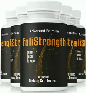 (5 Pack) FoliStrength Hair Growth Pills, Foli Strength for Hair, Skin, & Nails - Picture 1 of 8