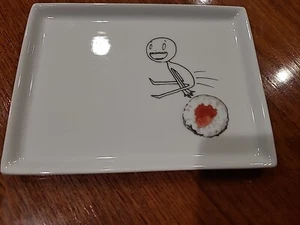 2012 Crate And Barrel CB2 Oliver Appetizer Plate Sushi - Picture 1 of 3
