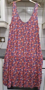 Pre-owned Ladies Next Multicoloured Stretch Jersey Sundress Sz XL - Picture 1 of 6