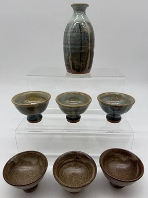 Juego de sake de cerámica japonesa con acabado esmaltado - #1008 Foto 1 de 4