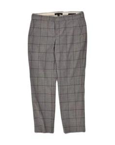 BANANA REPUBLIC Womens Tapered Chino Trousers US 2 XS W32 L28 Grey Check AJ48 - Picture 1 of 3