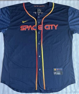 Nike Houston Astros Jose Altuve Space City Edition Men’s Sz 56 Patches (26x33) - Image 1 of 4