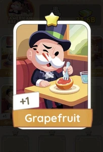 Grapefruit - Monoply Go Sticker Fast Sending!! - Picture 1 of 1