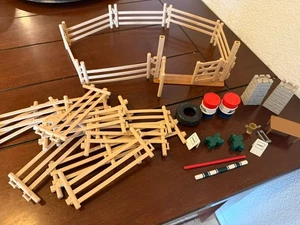 Schleich HORSE PADDOCK FENCE Fencing Figure Farm Accessories Lot - Picture 1 of 5