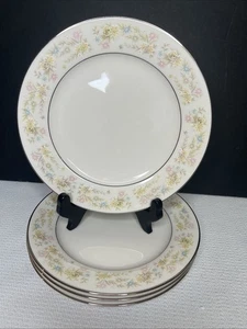 Noritake Elfenbein China Blütenzeit #7150 Vintage Japan 8 5/8" Salatteller Set 4 - Bild 1 von 11