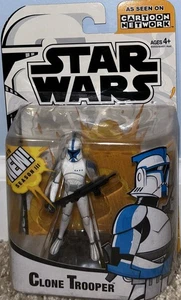 Figura animada Star Wars Clone Wars CLONE TROOPER AZUL Cartoon Network 2005 - Imagen 1 de 1