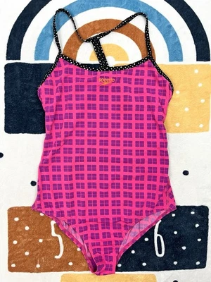 Speedo Swimsuit One Piece Women Size AU16 Sleeveless Open Back Pink - Image 1 of 4