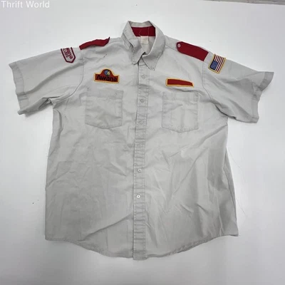 Vintage 80s Awana Clubs Leader Uniform Button Up Shirt Patches Sz L/XL - Image 1 of 4