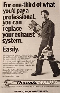 1983 Vintage Print Ad Thrush Mufflow Replace Exhause system easily 1/3rd cost - Picture 1 of 2