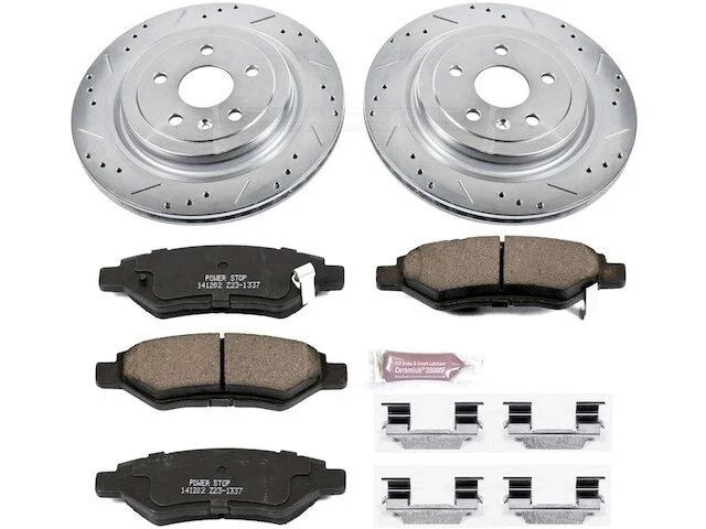 Pastilha de freio traseira e kit de rotor para 2008-2014 Cadillac CTS 2009 2010 2011 DH629GM - Imagem 1 de 1