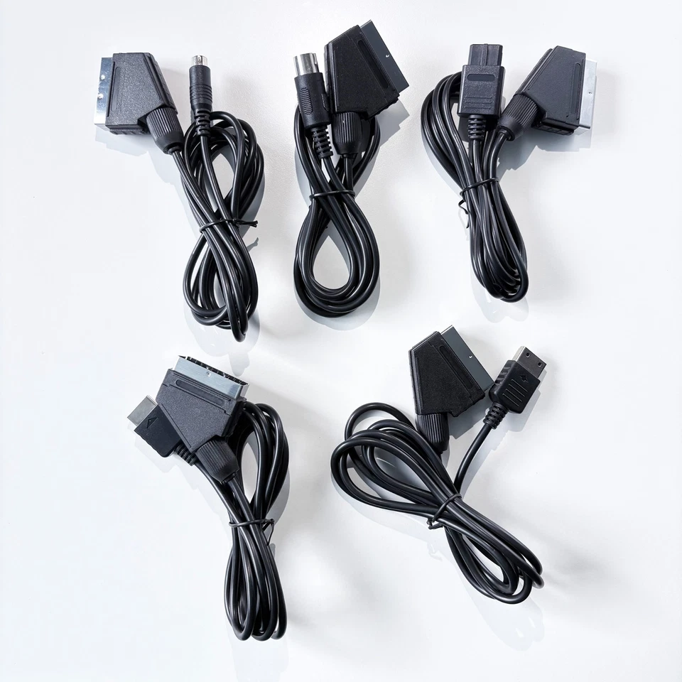 Cable Scart RGB de 1,8 m para PS2/PS1/PS3/SEGA Mega Drive1/MD2 Dreamcast/Saturn - Imagen 1 de 4