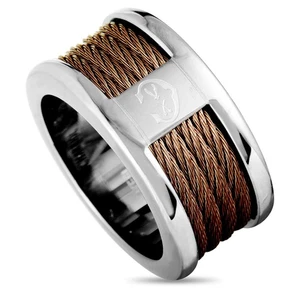 Anillo de banda de cable PVD Charriol Forever de acero inoxidable y bronce 02-06-1139-0 - Imagen 1 de 6