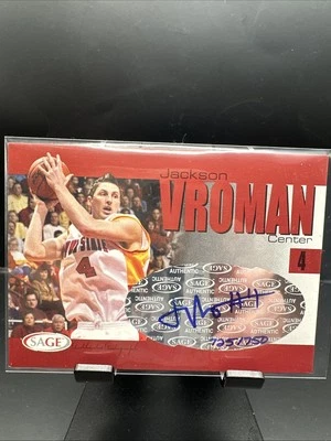 2004 SAGE Autographs Red #A35 Jackson Vroman/750 - Image 1 of 3