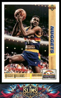 1991-92 Upper Deck Denver Nuggets Reggie Williams #206b - Image 1 of 2