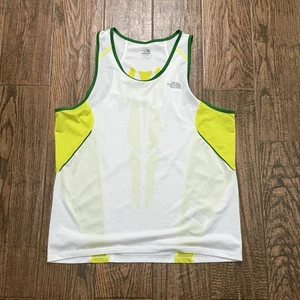The North Face Mens Flight Series White Green Neon Tank Top Size. Large - Picture 1 of 2