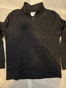 Maglione pullover uomo Old Navy grande manica lunga 1/4 zip nero/carbone usato in ottime condizioni - Foto 1 di 2