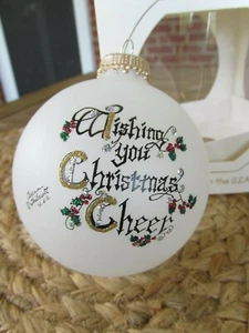 Heart Gifts by teresa Inc Christmas Ornament-WISHING YOU CHRISTMAS CHEER - Picture 1 of 5