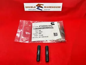 NOS OEM Cummins KT3405452-OP60 Turbo Mounting Stud HX55 LOT OF TWO (2) - Foto 1 di 2
