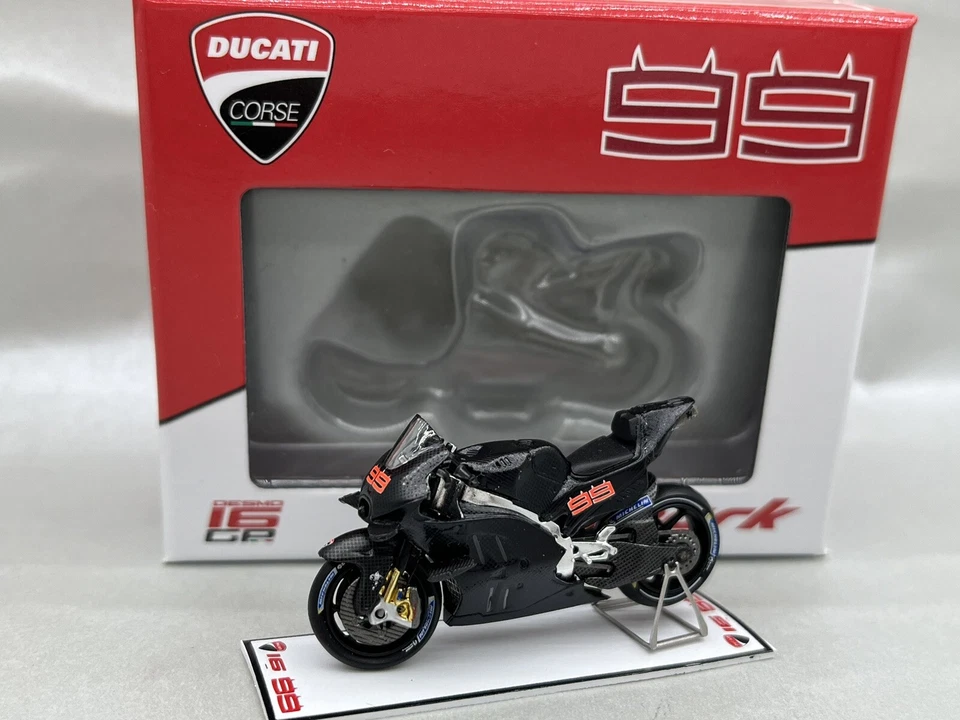 🇺🇦 1:43 SPARK DUCATI GP16 MOTO GP 2016 JORGE LORENZO #99 MotoGp Black Carbon - Image 1 of 4