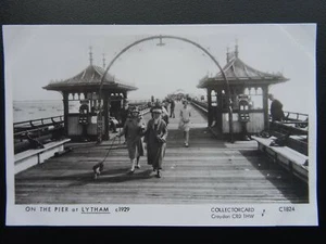 Lancashire LYTHAM On The Pier c1929 RP Postcard by Pamlin Repro C1824 - Bild 1 von 2