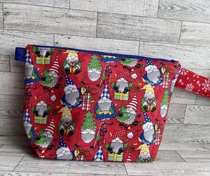 Projekt Tasche Stricken Häkeln Handwerk Reißverschluss Garn Organizer Aufbewahrung Wichtel - Bild 1 von 10