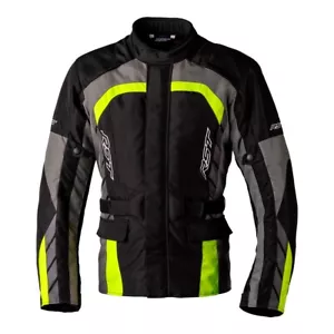 RST Alpha 5 Waterproof Motorcycle Jacket - Black/Flo Yellow - Picture 1 of 2