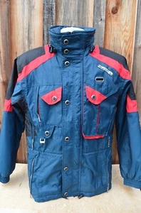 Vintage Spyder Ski Snow Jacket Coat Mens Hood Insulated Blue Red XS - Picture 1 of 6