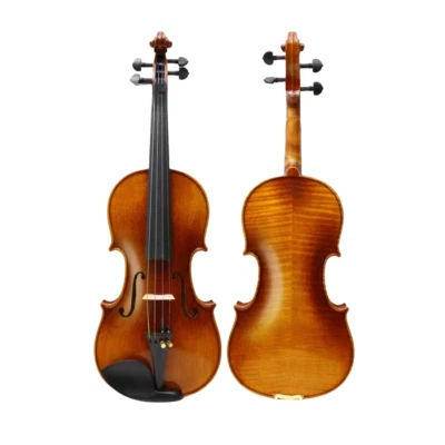 4/4 Tiger Maple Handmade Violin Premium Ebony Hardware Case Master nice - Image 1 of 4