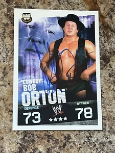 TOPPS WWE 2009 Cowboy Bob ORTON autograph signed card wrestling - Picture 1 of 2