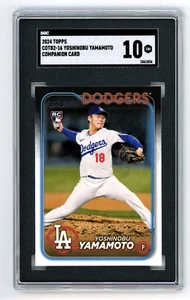 Tarjeta de acompañante (RC) Yoshinobu Yamamoto 2024 Topps #COTB2-16 SGC 10 GM - Imagen 1 de 6
