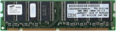 Memory 128mb kmm366s1623ct-gl pc100-322-620, 168p, 01k1148 - Image 1 of 2