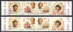 RM577 2005 ROMANIA COLUMBUS SAILING SHIPS MICHEL #5974-7(A+B) 28 EURO MNH - Picture 1 of 1