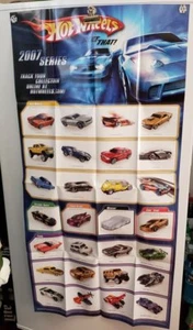 HOTWHEELS 2007 SERIES POSTER , 21" X 48"  COLLECT THEM ALL POSTER.. - Picture 1 of 6