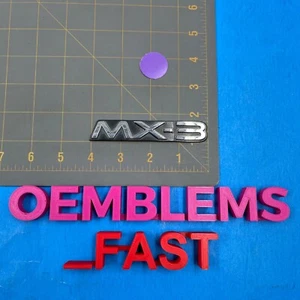 1992-1996 Mazda MX-3 MX3 OEM Factory Chrome Rear Trunk Deck Hatch Emblem Badge - Picture 1 of 5
