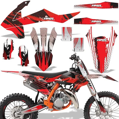 Pegatinas gráficas + #calcomanías PLT/RIM para KTM SX85 2018-2024 CARBONX R Foto 1 de 2