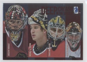 2003-04 ITG Be A Player Memorabilia Jocelyn Thibault Michael Leighton #DC-2