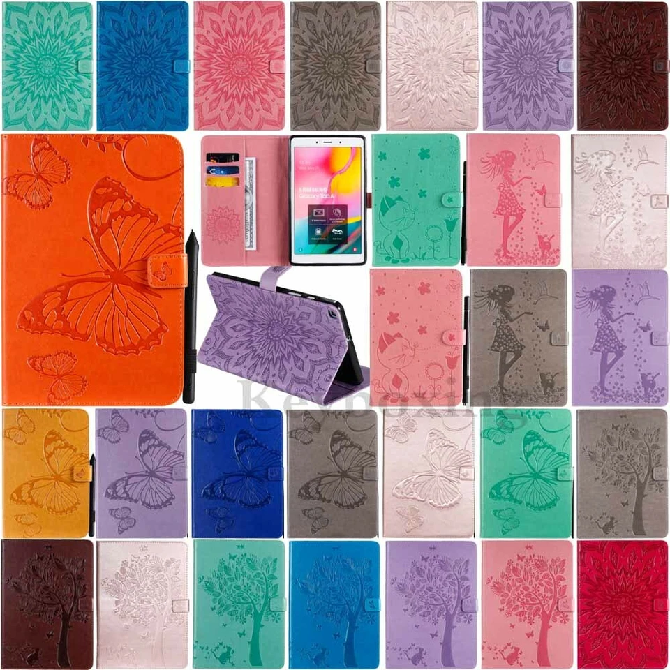 For Samsung Tab A 10.1" 8.0" T510 T580 T290 T590 Stand Flip Leather Case Cover - Image 1 of 4