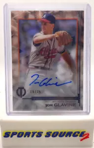 Tom Glavine 2019 Topps Tribute Orange automático/25 Braves Hof Ta-Tg - Imagen 1 de 2