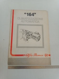 manuale originale informazioni 1987 Alfa Romeo 164 climatizzatore multilingua - Foto 1 di 10
