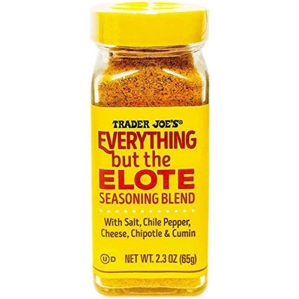 Mezcla de condimentos Trader Joe's EVERYTHING BUT THE ELOTE, neto 2,3 oz (65 g) 2026+ Foto 1 de 1