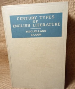 Century Types Of English Literature By McClelland Baugh (Hardcover, 1925) - Bild 1 von 22