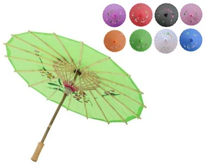Traditional Japanese Umbrella WAGASA Parasol HandMade Bamboo Frame Chinese SAN - Picture 1 of 12