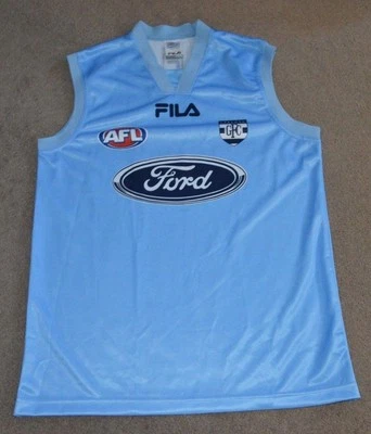 Camiseta De Colección Geelong Football Club Fila Liga Australiana Australiana Sobre el Campo Foto 1 de 4