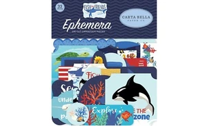 Carta Bella Paper FISH ARE FRIENDS Ephemera Pieces Die Cuts (CBFAF111024) - Picture 1 of 3