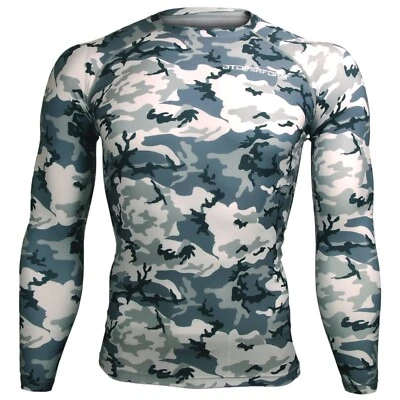 CAMO Skin Tights Compression Graphic Print Base layer Rash guard Hunting C-111K - Image 1 of 4