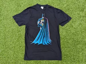 Mens Vintage Batman Top Heavy 1989 Tshirt Size 18 Fits S-M Single Stitch Retro - Picture 1 of 8