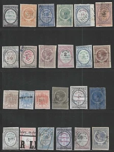 Francia, Lote de 24 estampillas de ingresos Imperf de alrededor de 1870-1880, usadas - Imagen 1 de 1