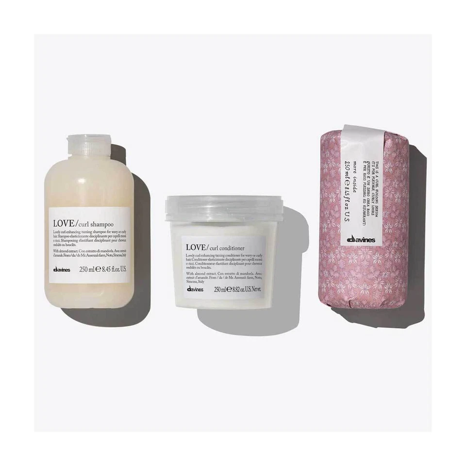 Davines Love Curl Shampoo+Conditioner+Curl Building Serum 250+250+250ml kit ricc