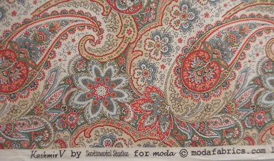 Tela MODA Cachemira V Algodón Estampado Paisley Sentimental Studios BTHY Foto 1 de 4